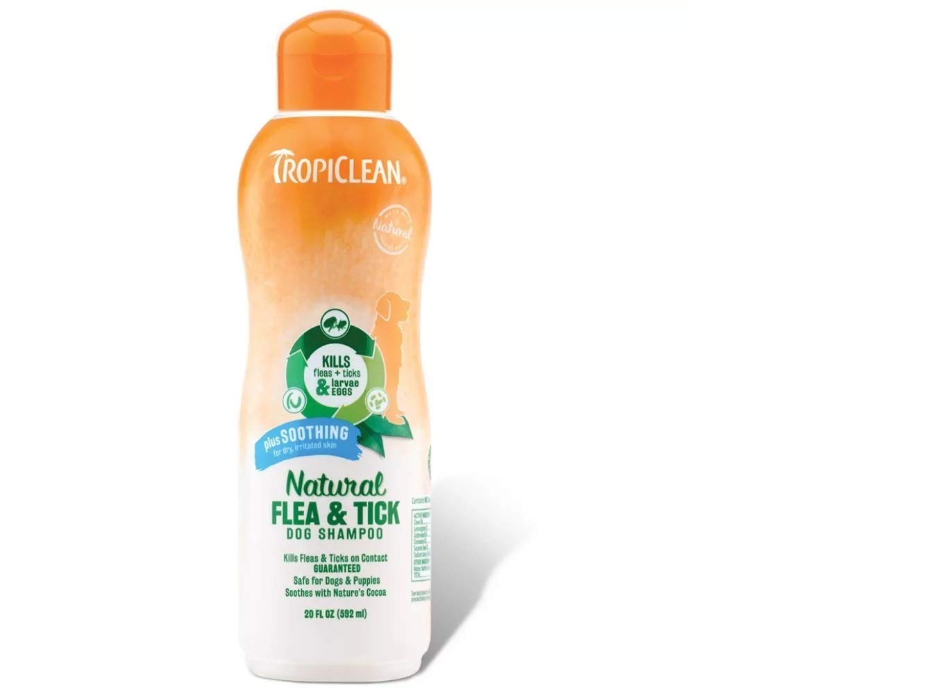 Tropiclean Natural Flea & Tick Plus Soothing Dog Shampoo - 355 ml