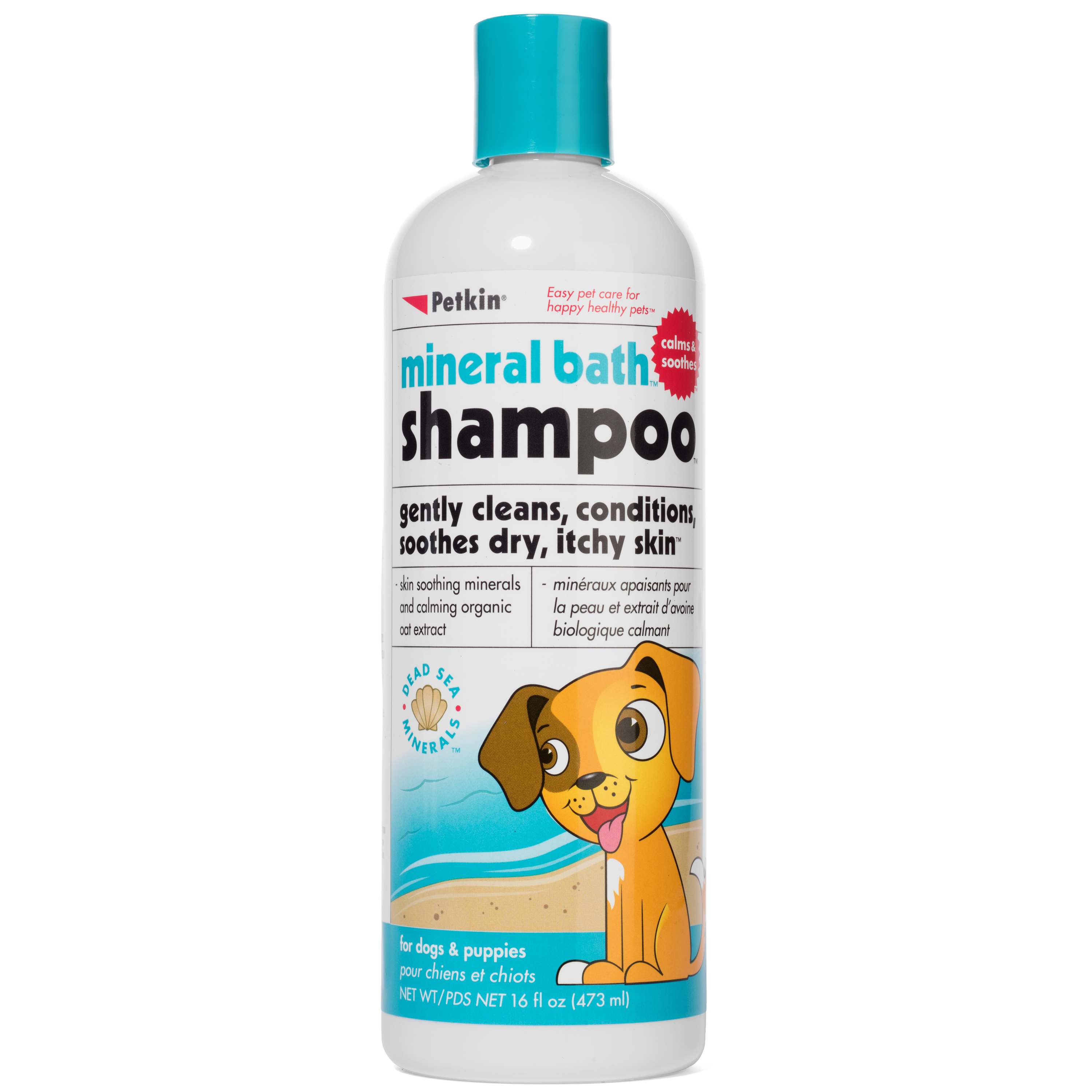 Petkin Mineral Bath Dog Shampoo - 473 ml