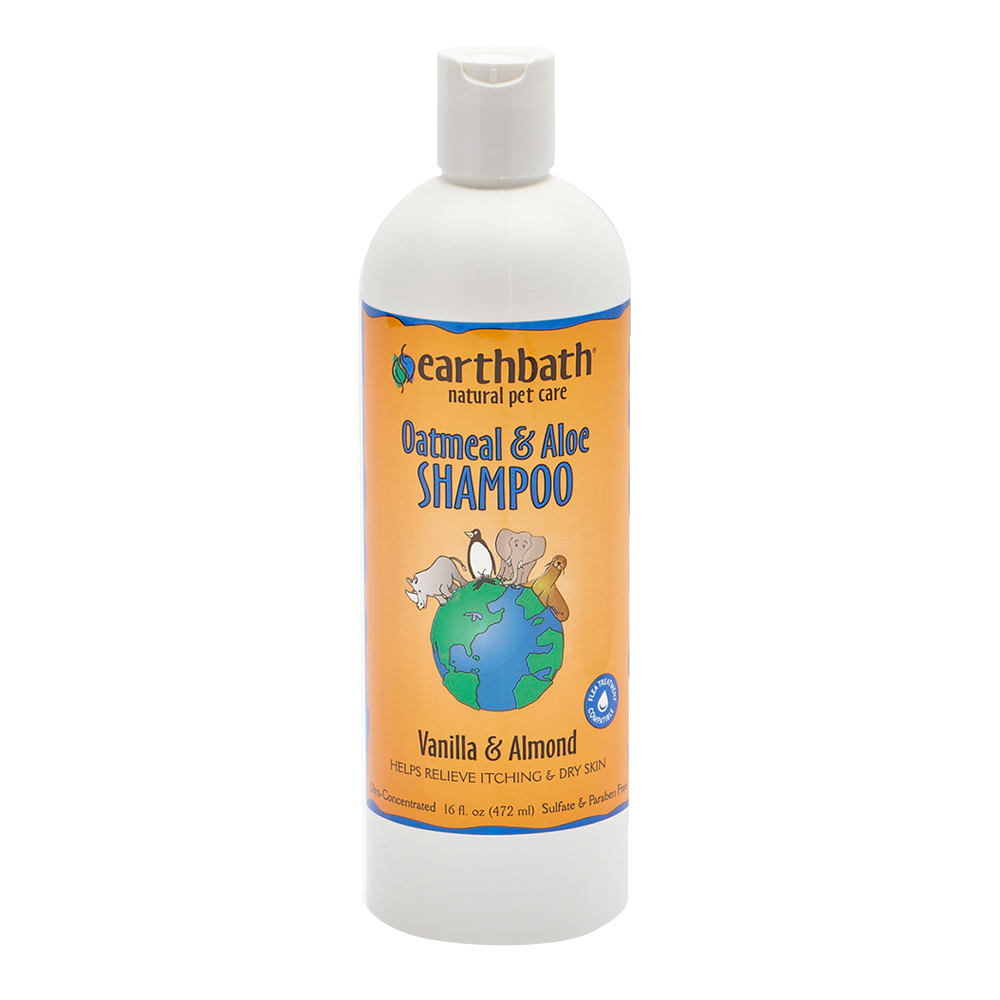 Earthbath Oatmeal & Aloe Shampoo Relive Itching & Dry Skin Vanilla & Almond Dog Shampoo - 472 ml