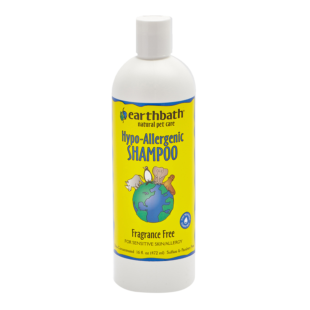 Earthbath Hypo-Allergenic Shampoo For Sensitive Skin Allergy Fragrance Free Dog Shampoo - 472 ml