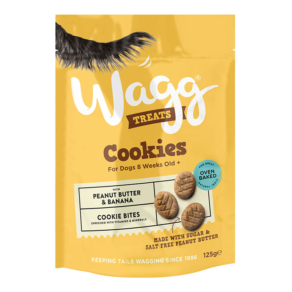 Wagg Cookies Cookie Bite with Peanut Butter & Banana Dog Treat - 125gm