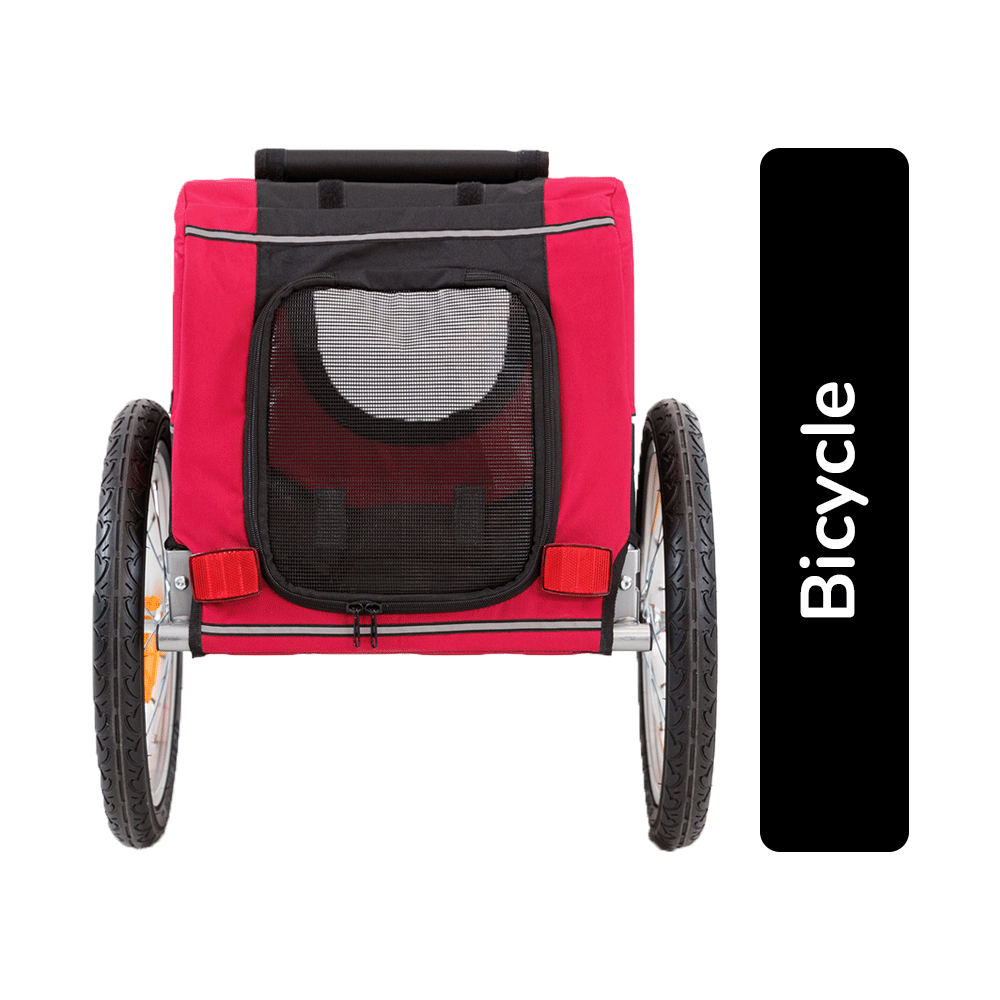 Trixie Bicycle Trailer - Small (60/117 x 53 x 60 cm) For Dog Up To 15 kg