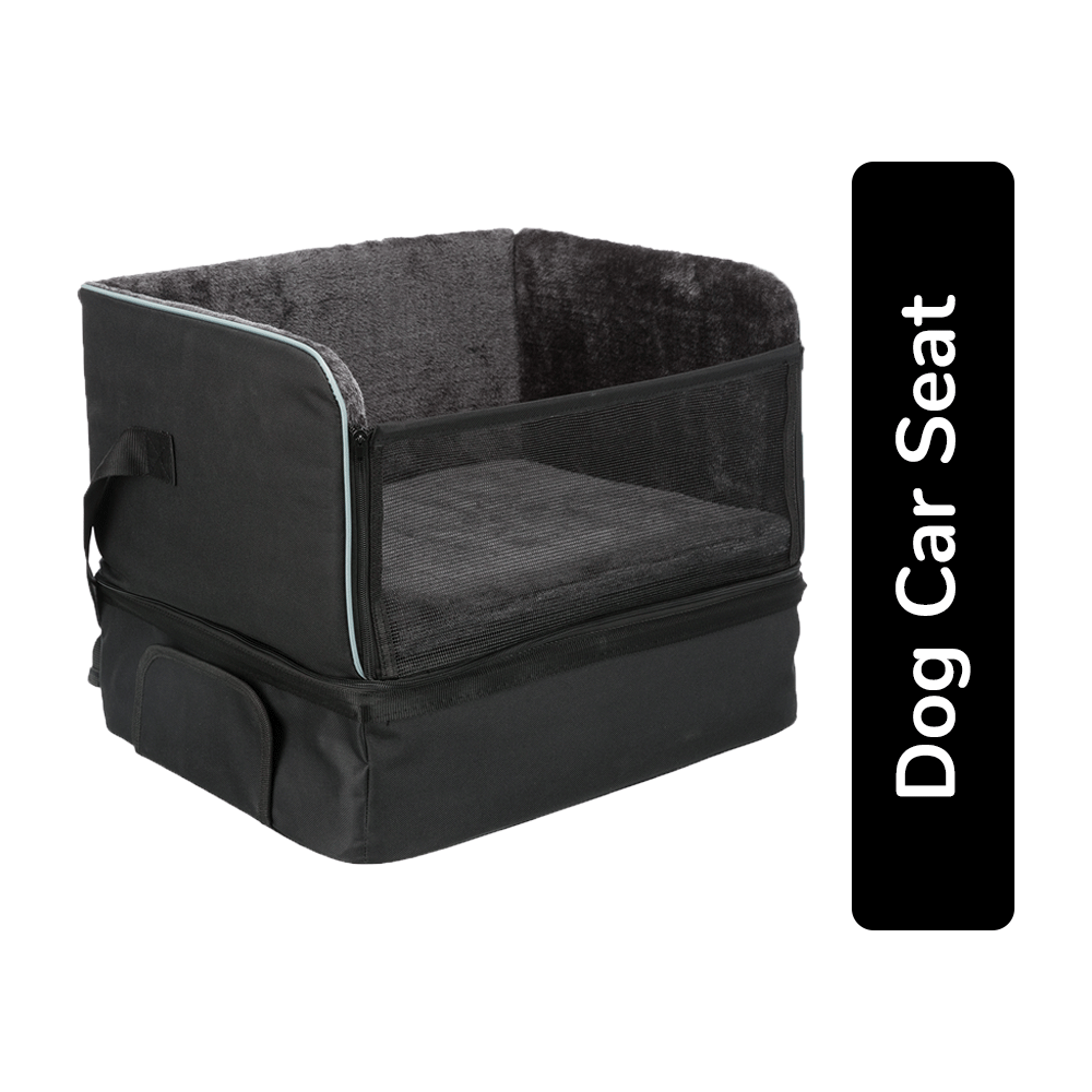 Trixie Dog Car Seat - Black (37 x 45 x 38 cm) For Dog Up To 8 kg