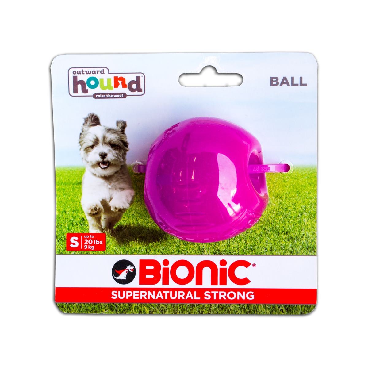 Outward Hound Bionic Opaque Ball Dog Toy Purple - Small