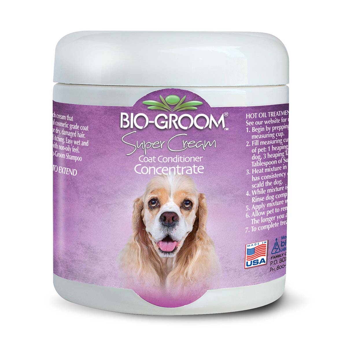 Biogroom Super Cream Coat Dog Conditioner - 227 gm