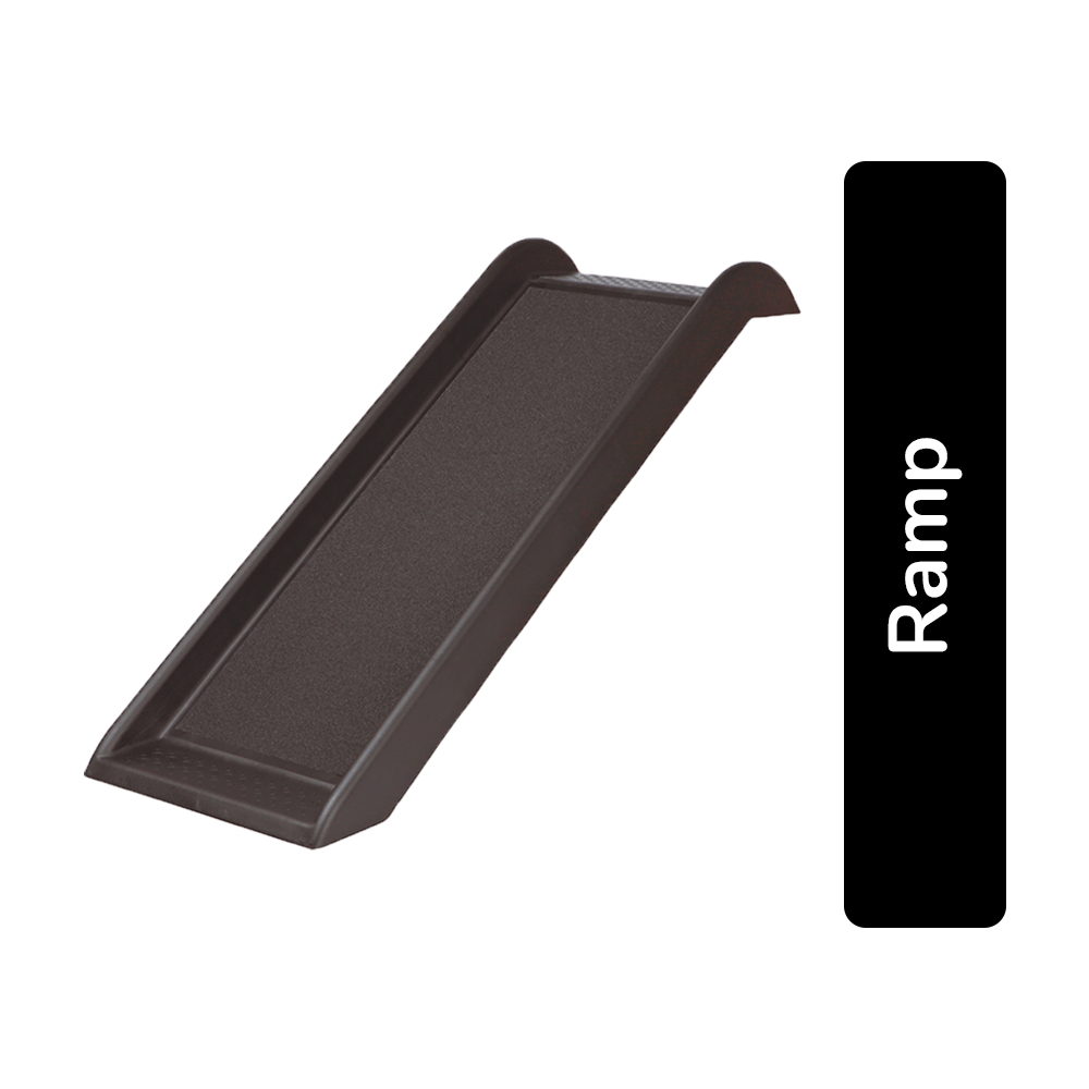 Trixie Ramp Plastic - Black (38 x 100 cm) For Dog Up To 50 kg