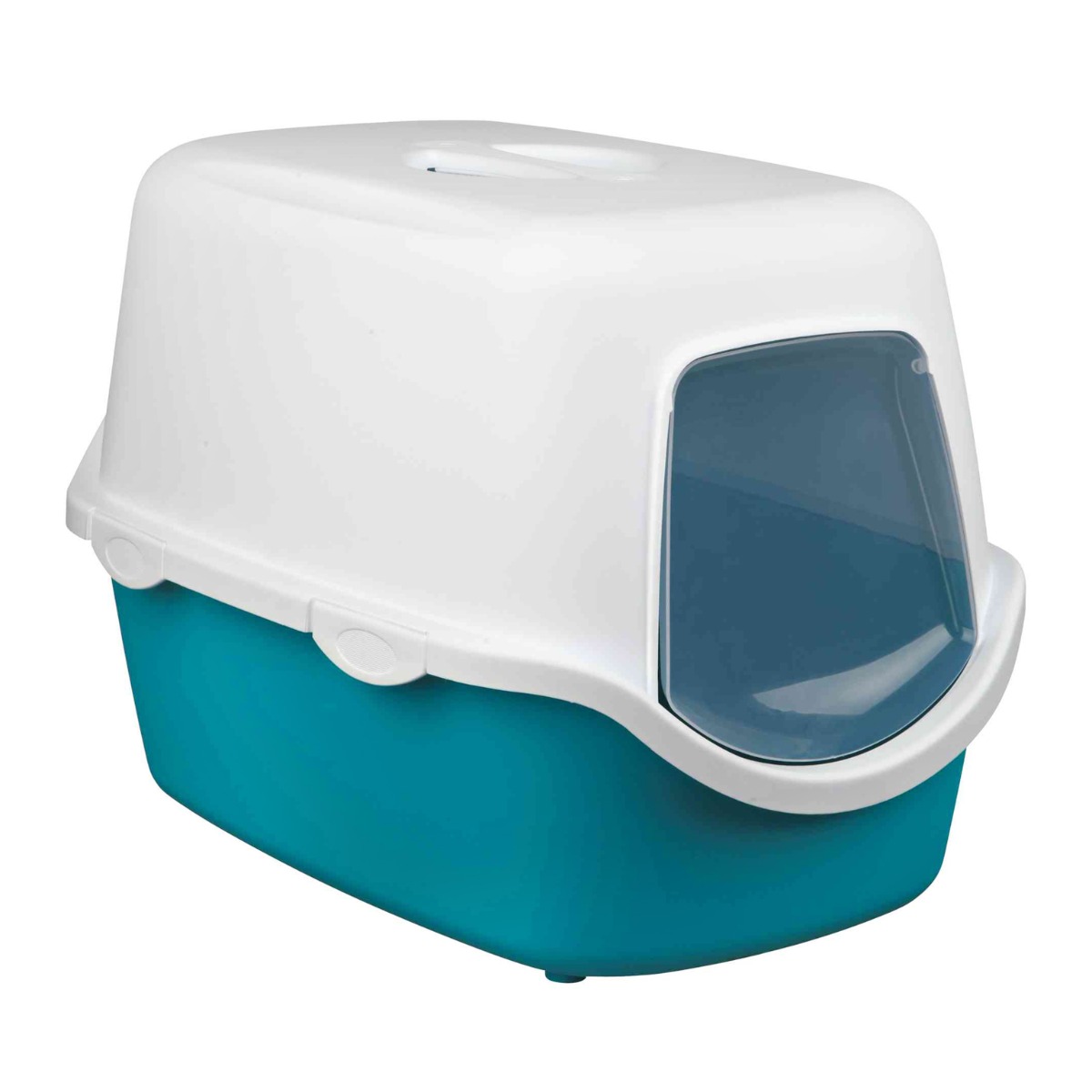 Trixie Vico Cat Litter Tray p[with Dome, 23x16x16 inch, Turquoise