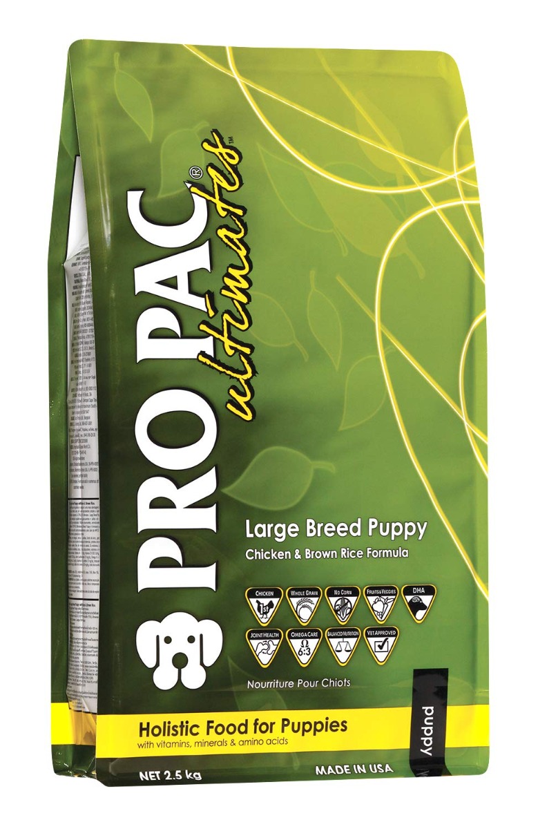 PRO PAC Ultimates Large Breed Puppy Chicken & Brown Rice Formula Dry Dog Food - 2.5 Kg