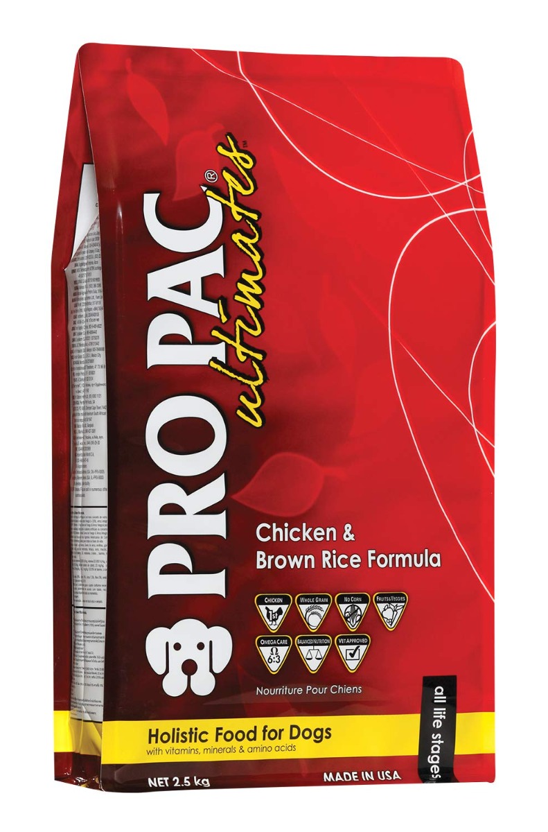 PRO PAC Ultimates Chicken & Brown Rice Formula Dry Dog Food - 2.5 kg