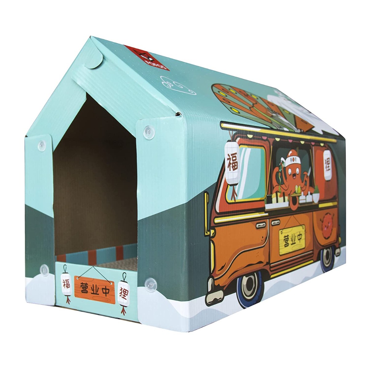 Fofos Sushi Truck Cat Scratcher (LxBxH - 48.5x7x25) cm