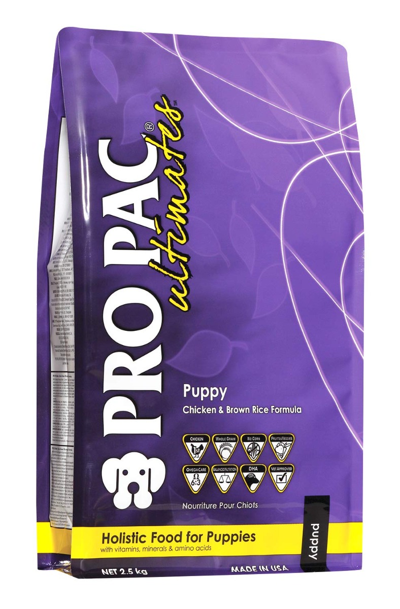 PRO PAC Ultimates Puppy Chicken & Brown Rice Formula Dry Dog Food - 2.5 Kg