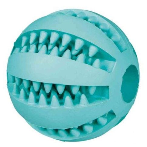 Trixie Natural Denta Fun Ball  Mint Flavour White/Mint Dia 7 Cm