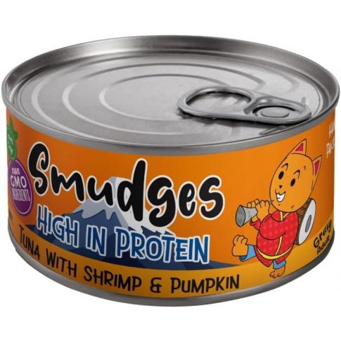 Smudges Adult Cat Tuna Flakes With Shrimp & Pumpkin in Gravy Wet Cat Food - 80g