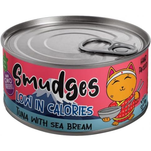 Smudges Adult Cat Tuna Flakes With Sea Bream in Soft Jelly - 80g