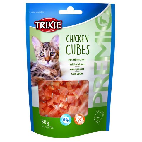 Trixie Premio Chicken Cubes Cat Treat  50 gm