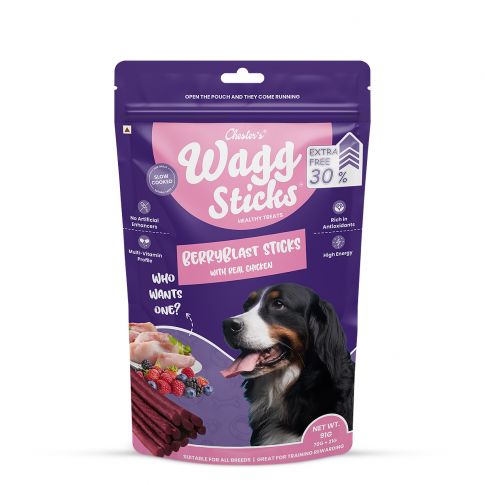 Chesters Wagg Stick Berryblast Sticks Dog Treat