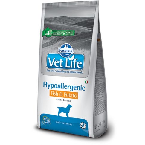 Vet Life Natural Diet Dog Hypoallergenic Fish & Potato - 2Kg