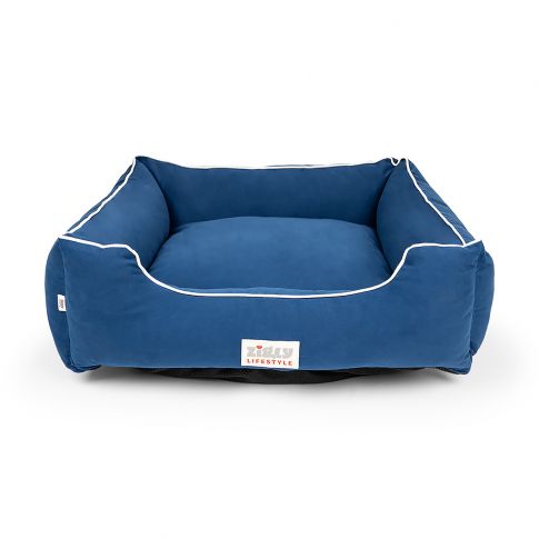 Zl Ultra Soft Navy Lounger Bed For Dogs