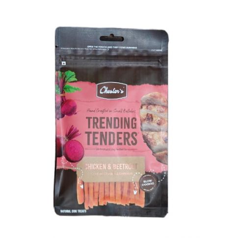 Chesters Trending Tenders  Chicken & Beetroot Dog Treat - 50 gm