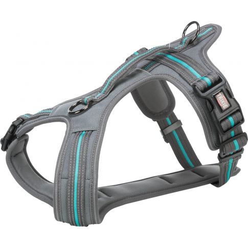 Trixie Fusion Touring Harness, L–Xl: 72–89 Cm/30 Mm, Graphite/Ocean