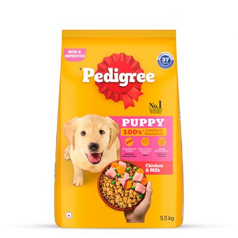 Pedigree Chicken &amp;amp;amp; Milk Puppy Dry Food - 5.5 kg
