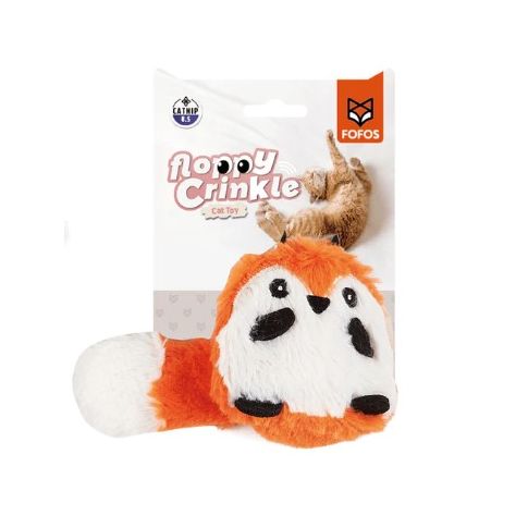 Fofos Floppy Crinkle Cat Toy Fox