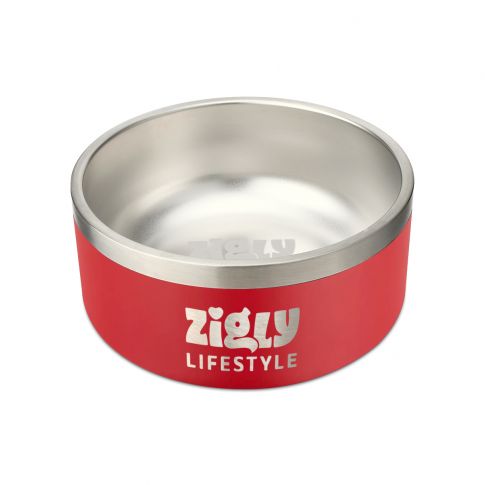 ZL Ultimate Double Walled Dog Bowl – Red