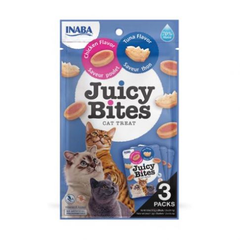 Inaba Juicy Bites Tuna n Chicken Flavor Cat Treat - 33.9 gm