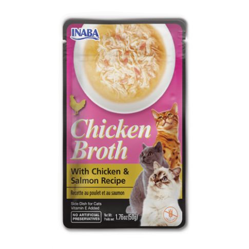 Inaba Chicken Broth Chicken With Salmon Wet Cat Food 50 gm