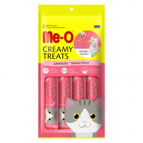 Me-O Salmon Flavor Creamy Cat Treat - 15 gm (Pack Of 4)