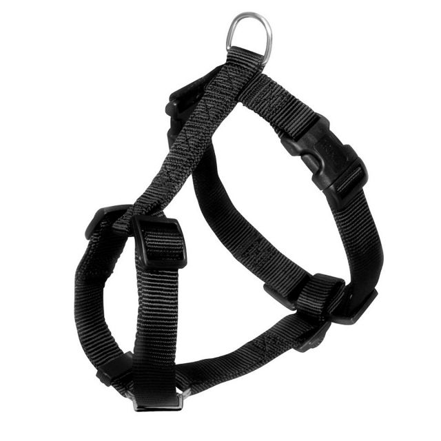 Trixie Classic H Type Nylon Harness Black S-M (40-65 cm/15 mm)