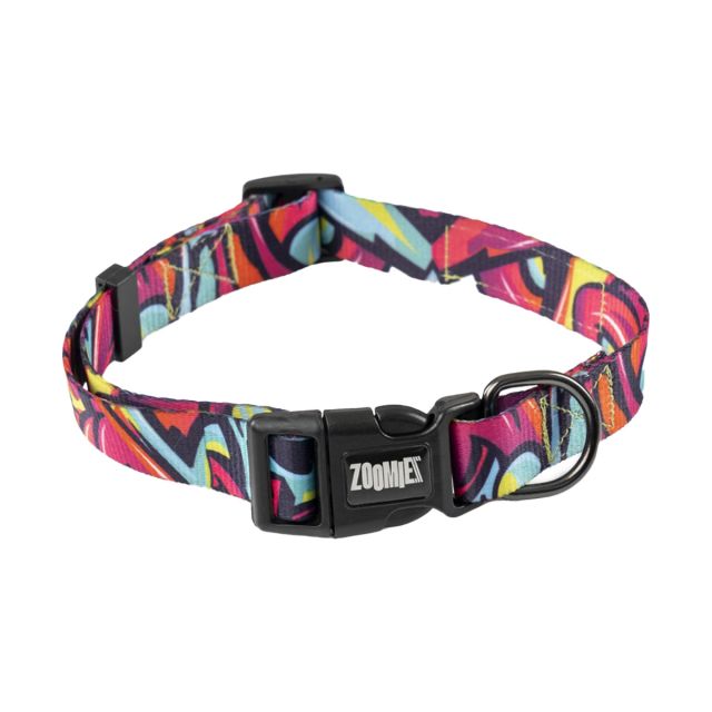 Zoomiez Drip Printed Dog Collar-XS