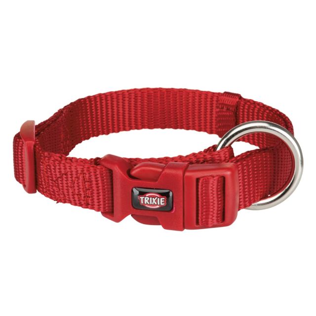 Trixie Premium Nylon Dog Collar Royal Red S-M (30-45cm/15mm)