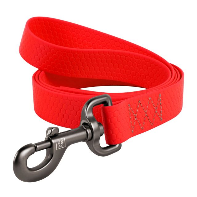 Waudog Waterproof Dog Leash (15 mm) Small (122 Cm) - Red