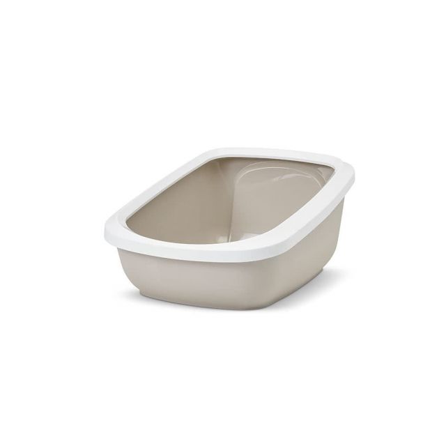 Savic Aseo Jumbo Litter Tray  Cool Grey - L68.5XB48.2XH27.9cm