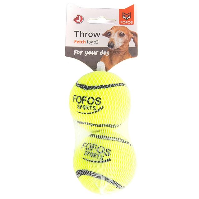 Fofos Sports Fetch Ball 2Pk Dog Toy