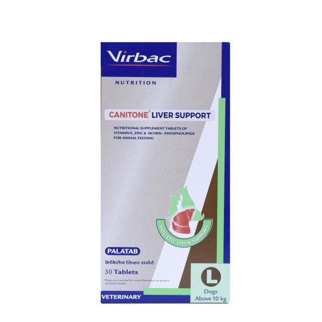 Virbac Canitone Liver Support For Dog (Above 10 Kg) - 30 Tablets