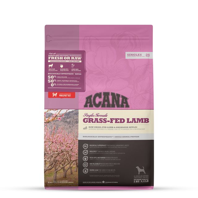 Acana Grass-Fed Lamb All Breeds &amp; Ages Dry Dog Food - 2 kg