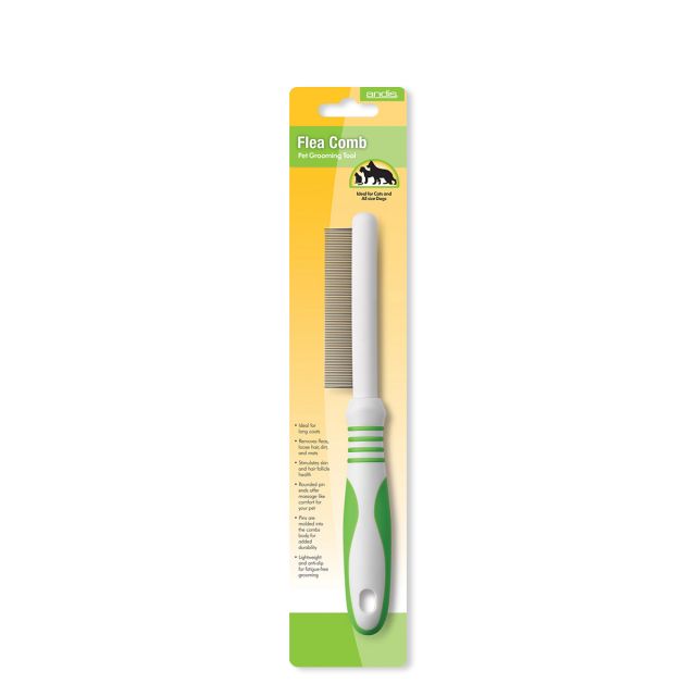 Andis Flea Comb For Dog/Cat - Lime Green