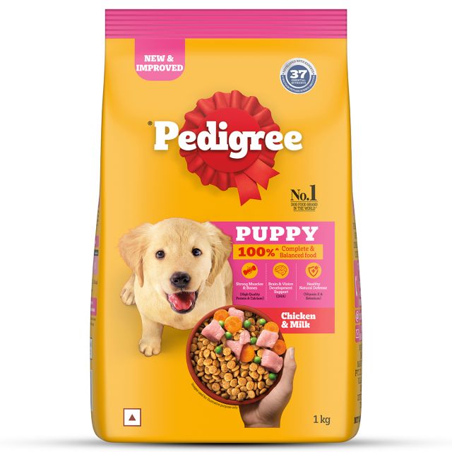 Pedigree Chicken And Milk Puppy Dry Dog Food - 1 kg