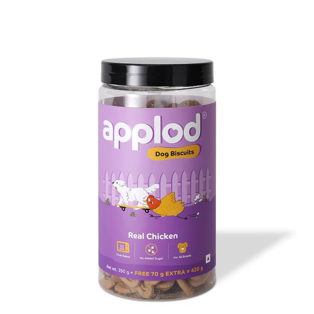 Applod Real Chicken Dog Biscuit-420gm