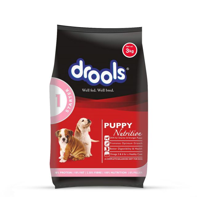 Drools Puppy Starter Milk Flavor Dry Dog Food-3 kg