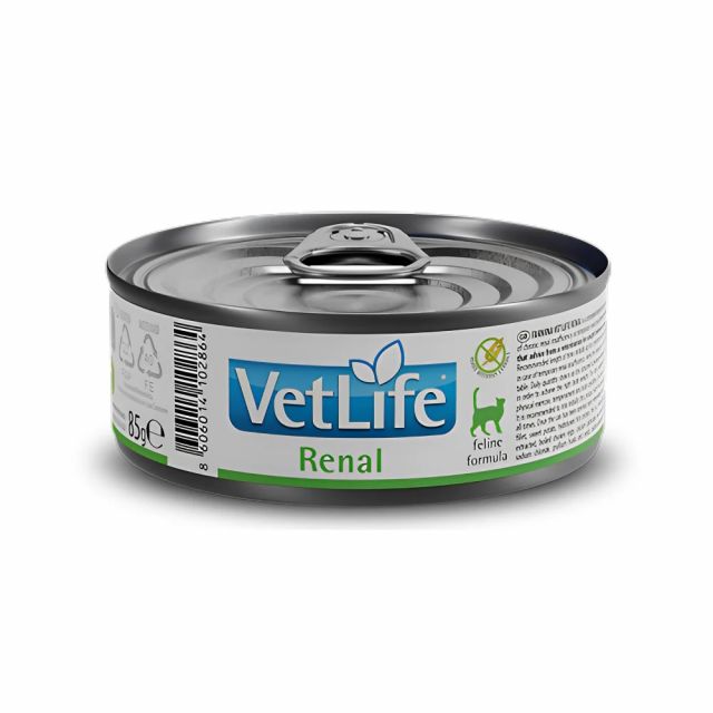 Vet Life Natural Diet Renal Veterinary Wet Cat Food -12 x 85gm