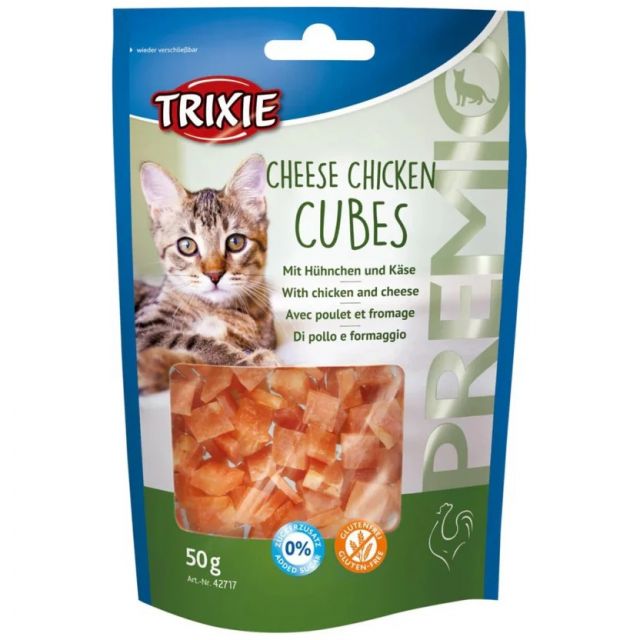 Trixie Premio Cheese Chicken Cubes Cat Treat  50 gm