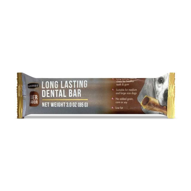 Goodies Long Lasting Dental Bar Liver Flavor Dog Dental Treat - 85 gm