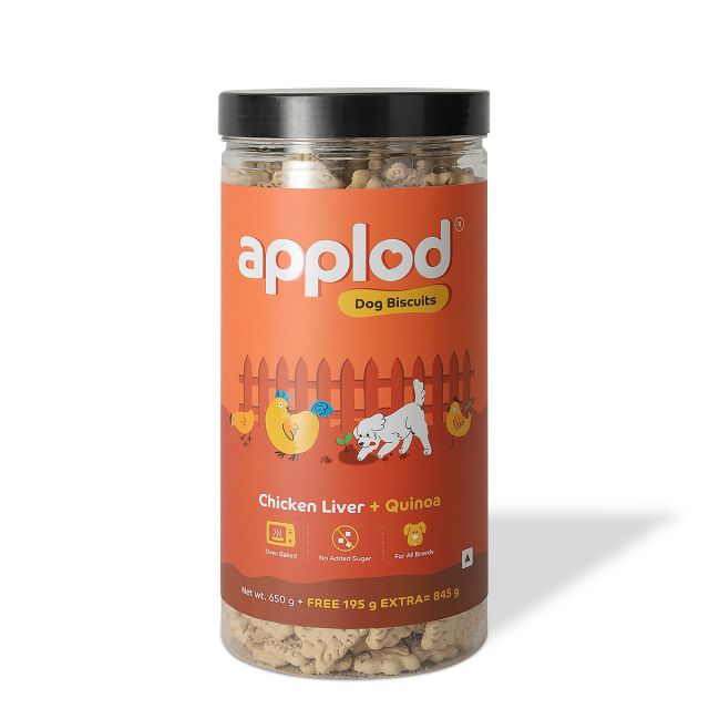 Applod Chicken Liver Dog Biscuit With Quinoa