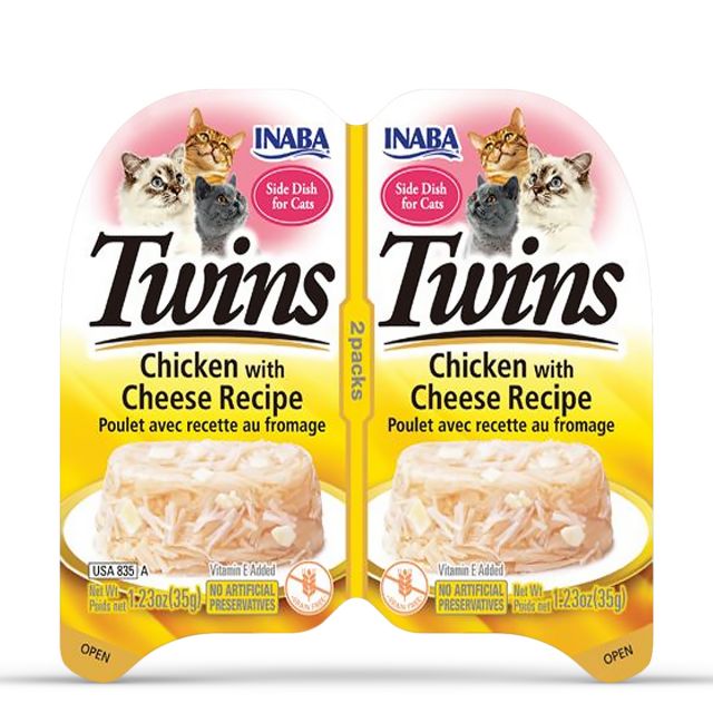 Inaba Cat Twins Cup Chicken With Cheese Recipe Wet Cat Food - 70 gm