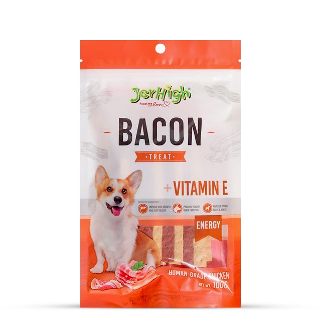 JerHigh Bacon Dog Meaty Treat - 100 gm