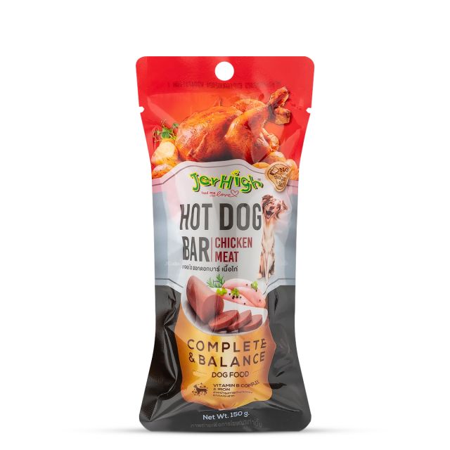 JerHigh Hotdog-Bar Chicken Dog Meaty Treat - 150 gm