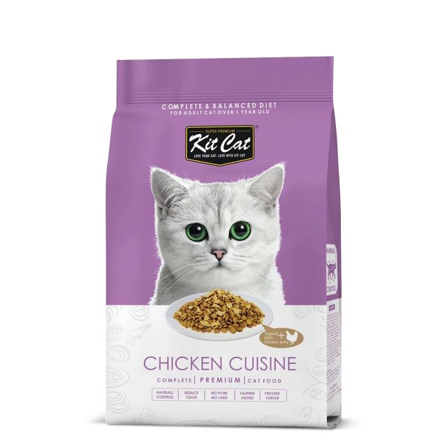 Kit Cat Chicken Cuisine Premium Dry Cat Food-1.2 kg